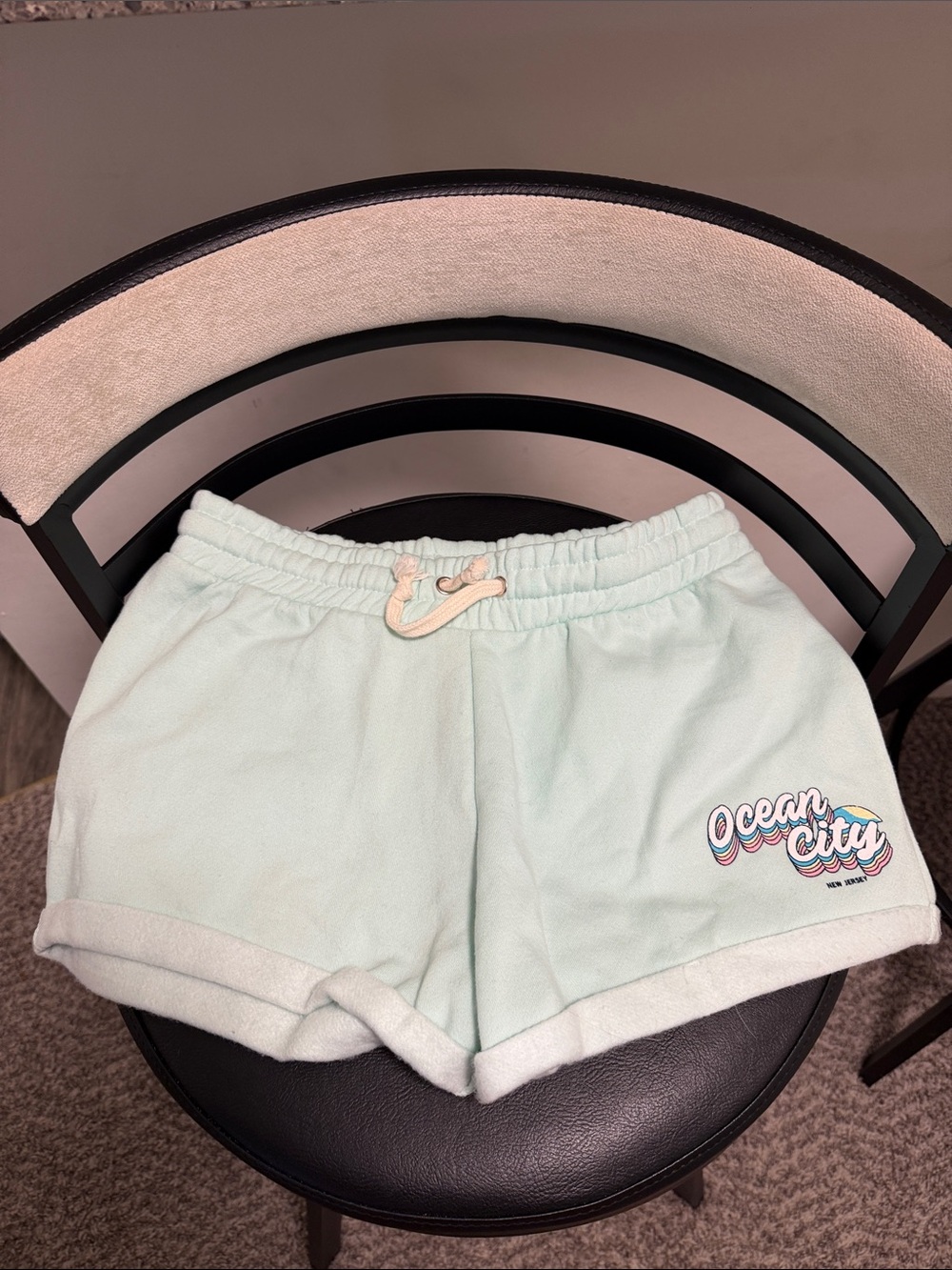Ocean Drive Mint Green Women's Athletic Shorts